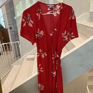 Chelsea28 Red Floral Dress